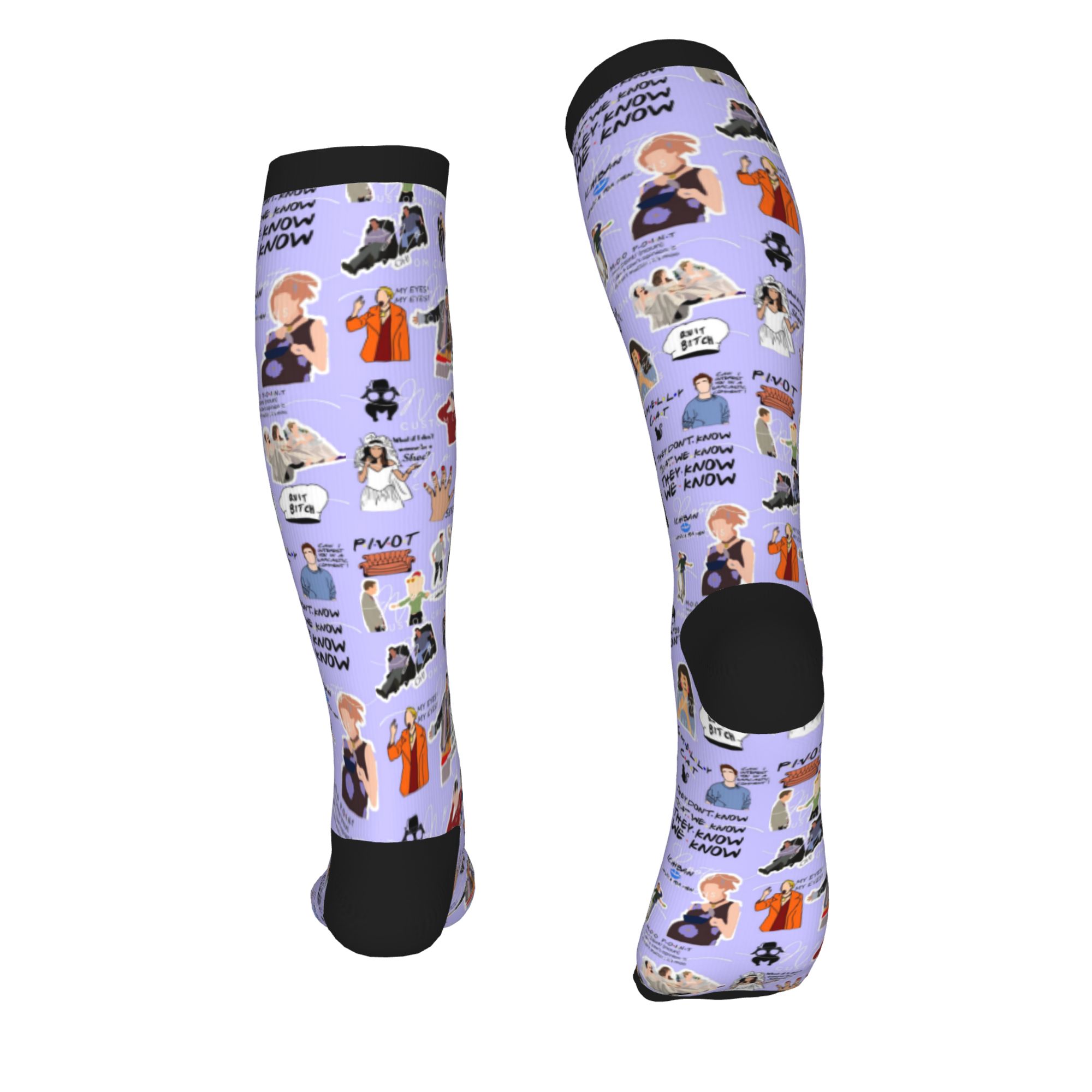 フレンズクラシックテレビ番組男性女性スポーツコンプレッション - No Show Sock Women のレビューと価格