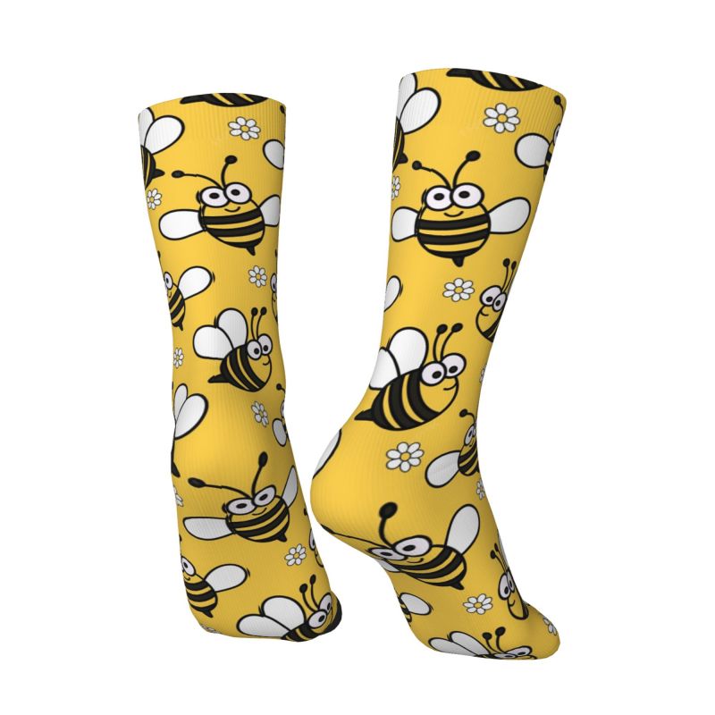 カスタムかわいい小さな蜂メンズクルーソックスユニセックス楽し - Dress Sock Men のレビューと価格