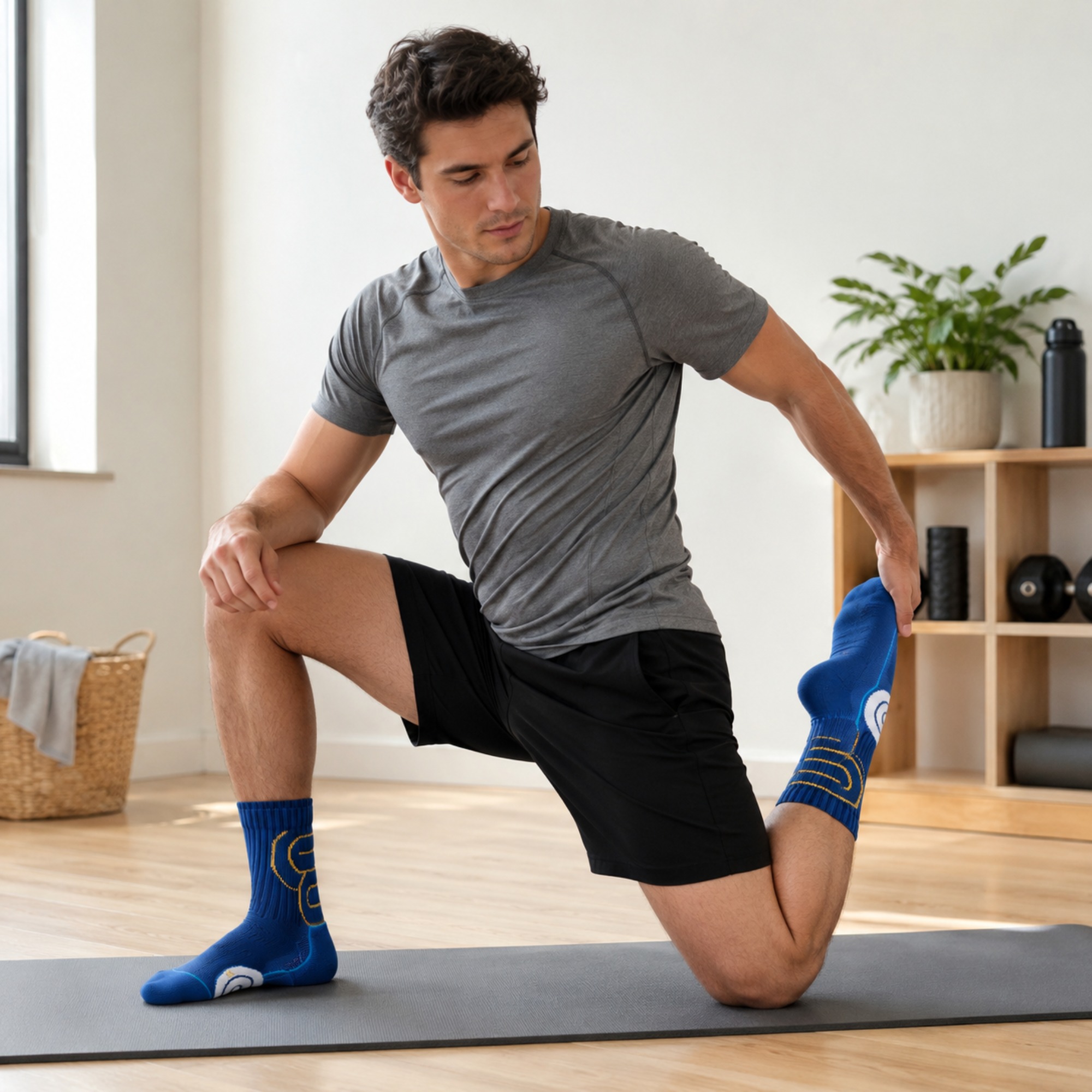1/2 ペアメンズマラソンランニングソックス秋冬クッション性 - Athletic Sock Cushion のレビューと価格
