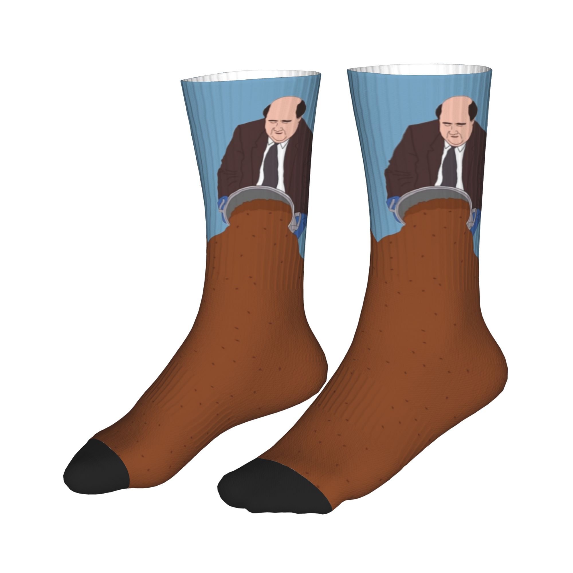 テレビ番組「オフィス」ケビンの有名なチリメンズクルーソックス - Dress Sock Men のレビューと価格